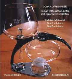 cona koffiezetter: op bijzondere wijze de lekkerste koffie zetten